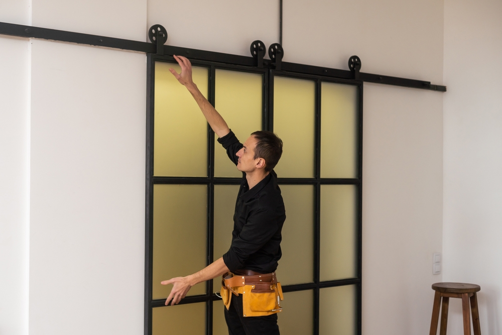 Modern glass doors installed in a home to improve appearance and security